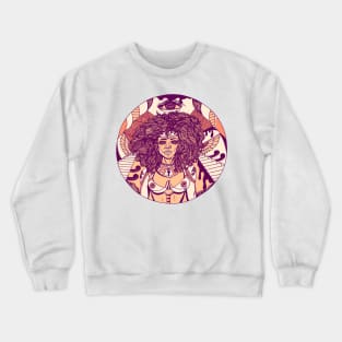 Peach Kemet Warrior Crewneck Sweatshirt